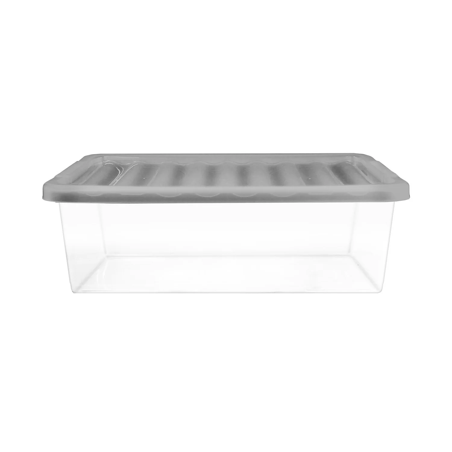 32L Storage Box With Clear Base And Lid 1 32L Storage Box With Clear Base And Lid