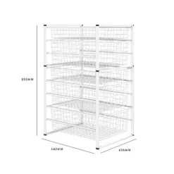 5 Wire Baskets Storage Tower -Storage Rack Store 12812738 2144946440277985