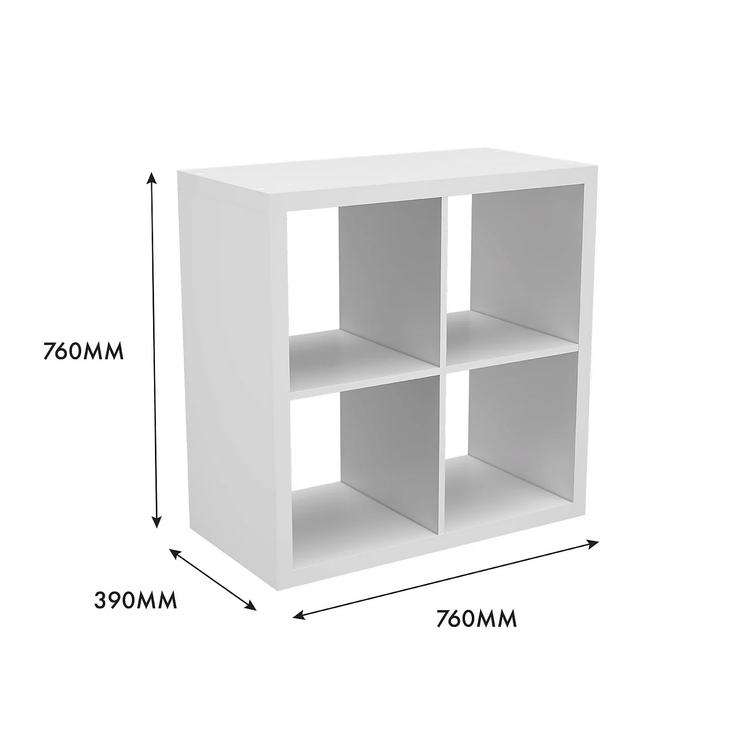 Clever Cube 2x2 Storage Unit - White 5 Clever Cube 2x2 Storage Unit - White - Image 5