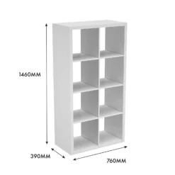 Clever Cube 4x2 Storage Unit - White -Storage Rack Store 12813309 4585014368217440