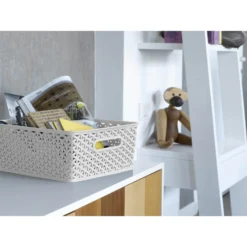 Curver My Style Medium Rectangular Plastic Storage Basket - Grey - 13L -Storage Rack Store 12814522 8224832986404264