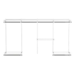 None Wardrobe System Starter Kit - White - 2.4m -Storage Rack Store 12815435 1155044142133174