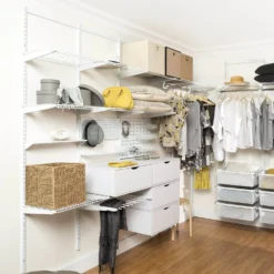 Wire Shelf Back- White - 667x350mm -Storage Rack Store 12815573 1624833194550090