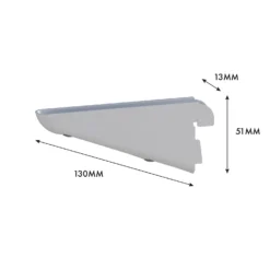 None Double Slot Bracket - White -120mm 7 None Double Slot Bracket - White -120mm -Storage Rack Store 12815728 5045034583466115