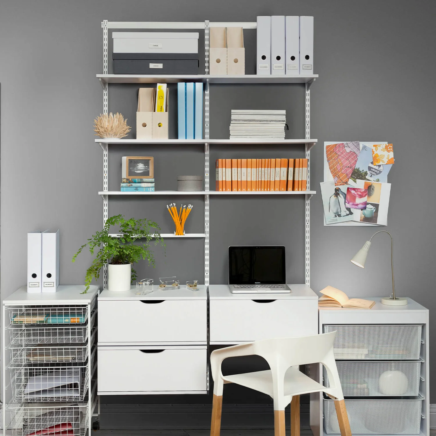 None Double Slot Bracket - White -320mm 3 None Double Slot Bracket - White -320mm - Image 3