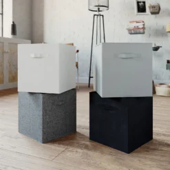 Compact Cube Fabric Insert - Black -Storage Rack Store 12816008 3394929106872639