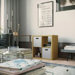 Clever Cube Fabric Insert - Woven Silver -Storage Rack Store 12816126 6534929107265912