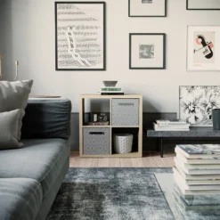 Clever Cube 2x2 Storage Unit - Oak -Storage Rack Store 12816153 6184929107204184