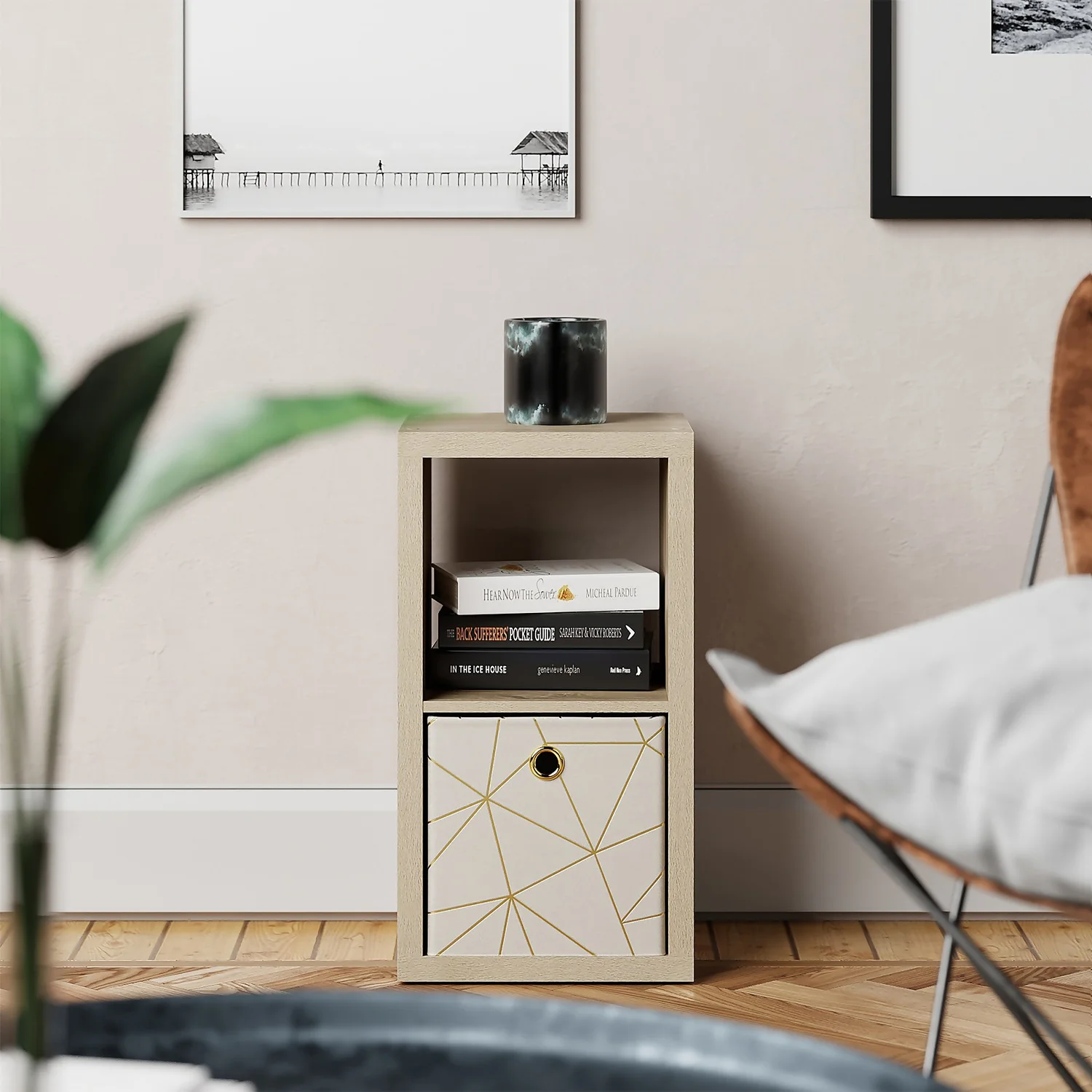 Clever Cube 2x1 Storage Unit - Oak 2 Clever Cube 2x1 Storage Unit - Oak - Image 2