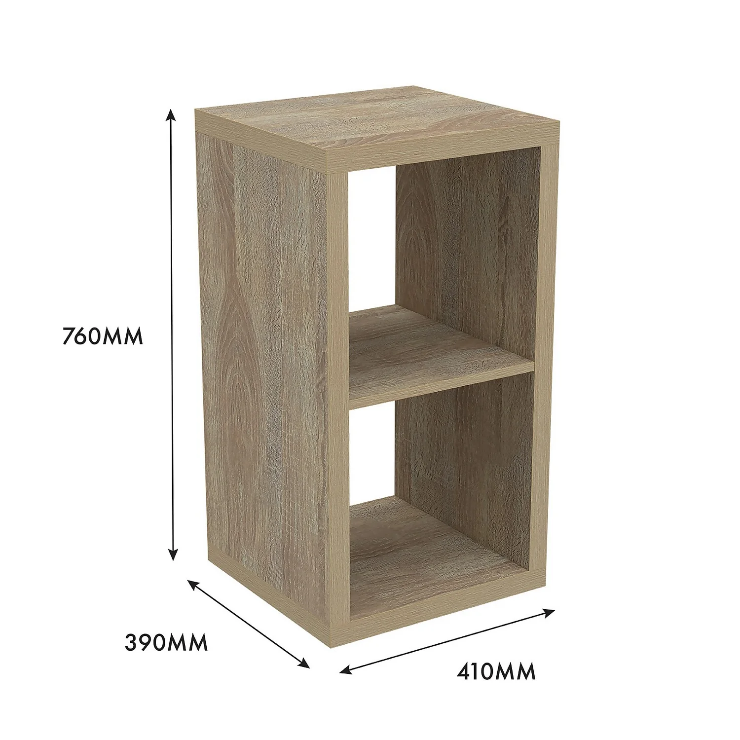 Clever Cube 2x1 Storage Unit - Oak 5 Clever Cube 2x1 Storage Unit - Oak - Image 5