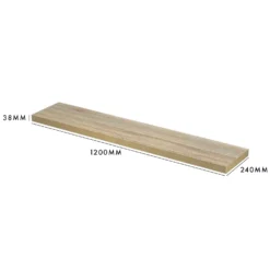 Floating Shelf - Sanoma Oak - 1200 X 240 X 38mm 7 Floating Shelf - Sanoma Oak - 1200 X 240 X 38mm -Storage Rack Store 12817803 2214964085530238