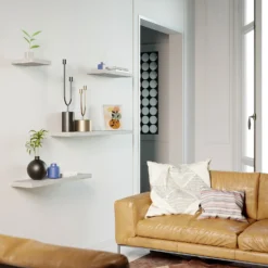 Floating Shelf - Grey Oak - 1200 X 240 X 38mm 6 Floating Shelf - Grey Oak - 1200 X 240 X 38mm -Storage Rack Store 12817804 8414887326259024