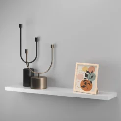 Floating Shelf - White Gloss - 1200 X 240 X 38mm -Storage Rack Store 12817808 8154876425313290