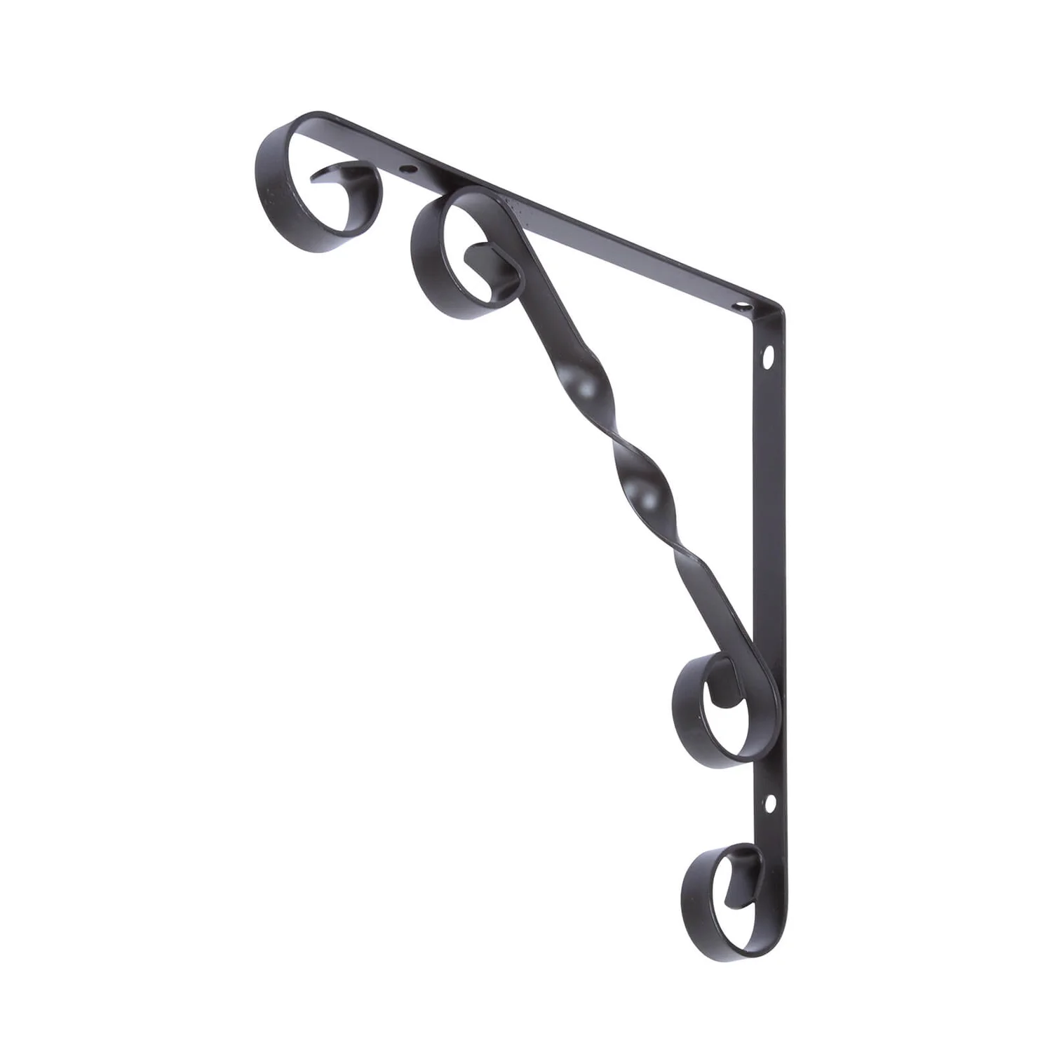None Scroll Bracket - Black - 200x200mm 1 None Scroll Bracket - Black - 200x200mm