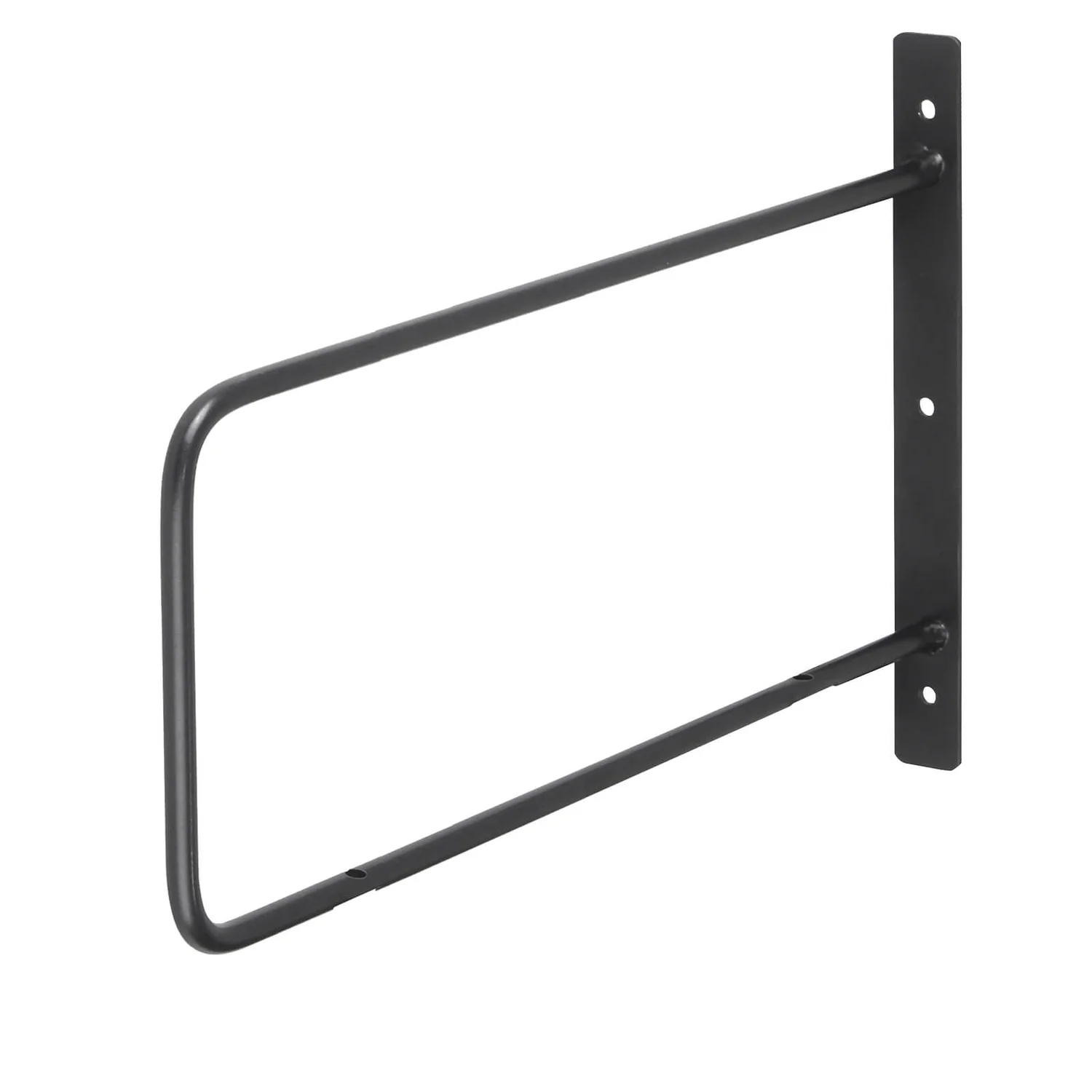 None Minimal D Shaped Bracket - Black - 200x300mm 1 None Minimal D Shaped Bracket - Black - 200x300mm