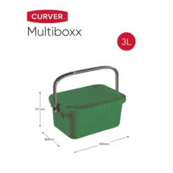 Curver Multiboxx Plastic Multi-purpose Storage Box - Green - 3L -Storage Rack Store 12820962 1044833171226734