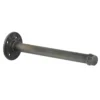 None Industrial Straight Pipe Bracket Gun Metal