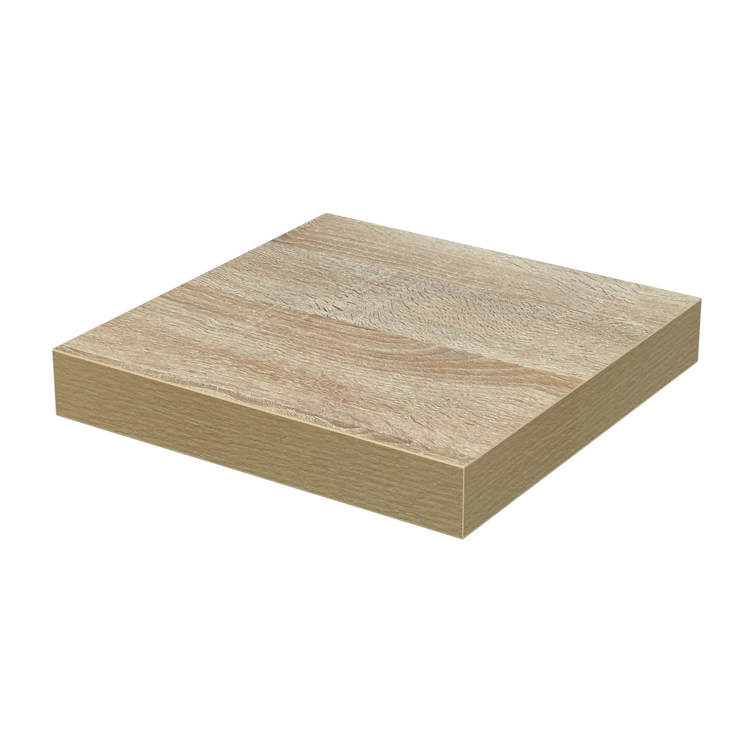 Floating Shelf - Sanoma Oak - 250 X 250 X 38mm 1 Floating Shelf - Sanoma Oak - 250 X 250 X 38mm