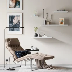 Floating Shelf - White Matt - 900 X 240 X 38mm -Storage Rack Store 12822045 1294887314817753