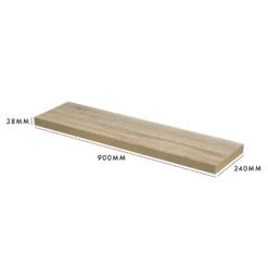 Floating Shelf - Sanoma Oak - 900 X 240 X 38mm 7 Floating Shelf - Sanoma Oak - 900 X 240 X 38mm -Storage Rack Store 12822050 1494964085563400