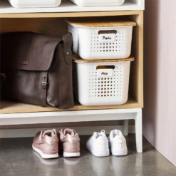 2 Pack Smartstore Wardrobe Basket Tag - White -Storage Rack Store 12822341 1554833173284026