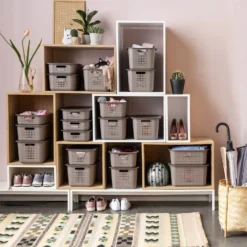 2 Pack Smartstore Wardrobe Basket Tag - Taupe -Storage Rack Store 12822346 2434833174166107