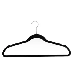 Black Velvet Clothes Hangers - 10 Pack -Storage Rack Store 12822491 7374878809223816