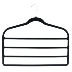 Single Black Velvet Trouser Hanger 7 Single Black Velvet Trouser Hanger -Storage Rack Store 12822495 6734878808949841