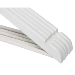White Wooden Hangers - 8 Pack -Storage Rack Store 12822503 2984878808199982