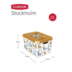 Curver Stockholm Llama Plastic Deco Storage Box - Multi-Coloured - 22L 15 Curver Stockholm Llama Plastic Deco Storage Box - Multi-Coloured - 22L -Storage Rack Store 12824053 3534832983271178