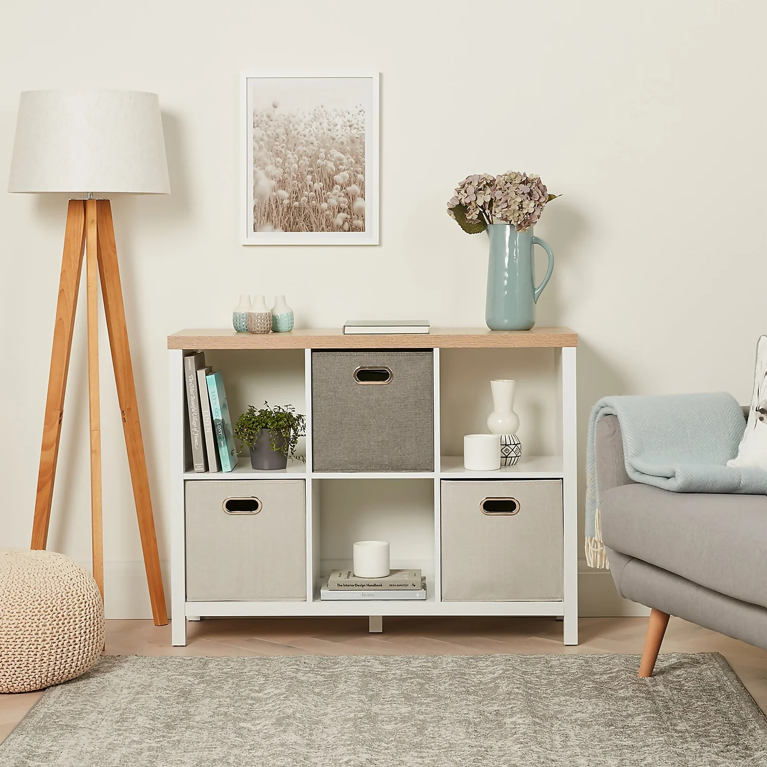 Clever Cube 2x3 Storage Unit With Legs - White 2 Clever Cube 2x3 Storage Unit With Legs - White - Image 2