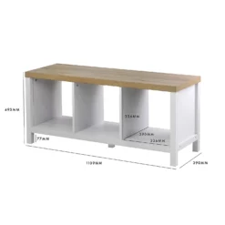 Clever Cube 1x3 Storage Unit With Legs - White -Storage Rack Store 12824159 1165052927610062