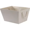 Oversized Cream Storage Bin