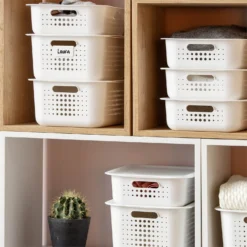 Smartstore 10L Wardrobe Basket - White -Storage Rack Store 12826429 1254833173956692