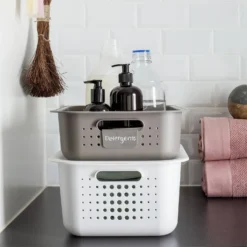 Smartstore 10L Wardrobe Basket - White -Storage Rack Store 12826429 3024833174012294