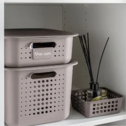 Smartstore 6L Wardrobe Basket - Taupe 12 Smartstore 6L Wardrobe Basket - Taupe -Storage Rack Store 12826431 1794833174285021