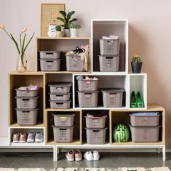 Smartstore 6L Wardrobe Basket - Taupe 15 Smartstore 6L Wardrobe Basket - Taupe -Storage Rack Store 12826431 1894833174525108