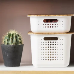 Smartstore 6L Wardrobe Basket - White -Storage Rack Store 12826433 1264833172729545