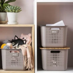Smartstore Wardrobe Basket Bamboo Lid -Storage Rack Store 12826435 2684833172711662
