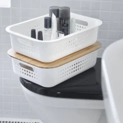 Smartstore Wardrobe Basket Bamboo Lid -Storage Rack Store 12826435 2894833172499472