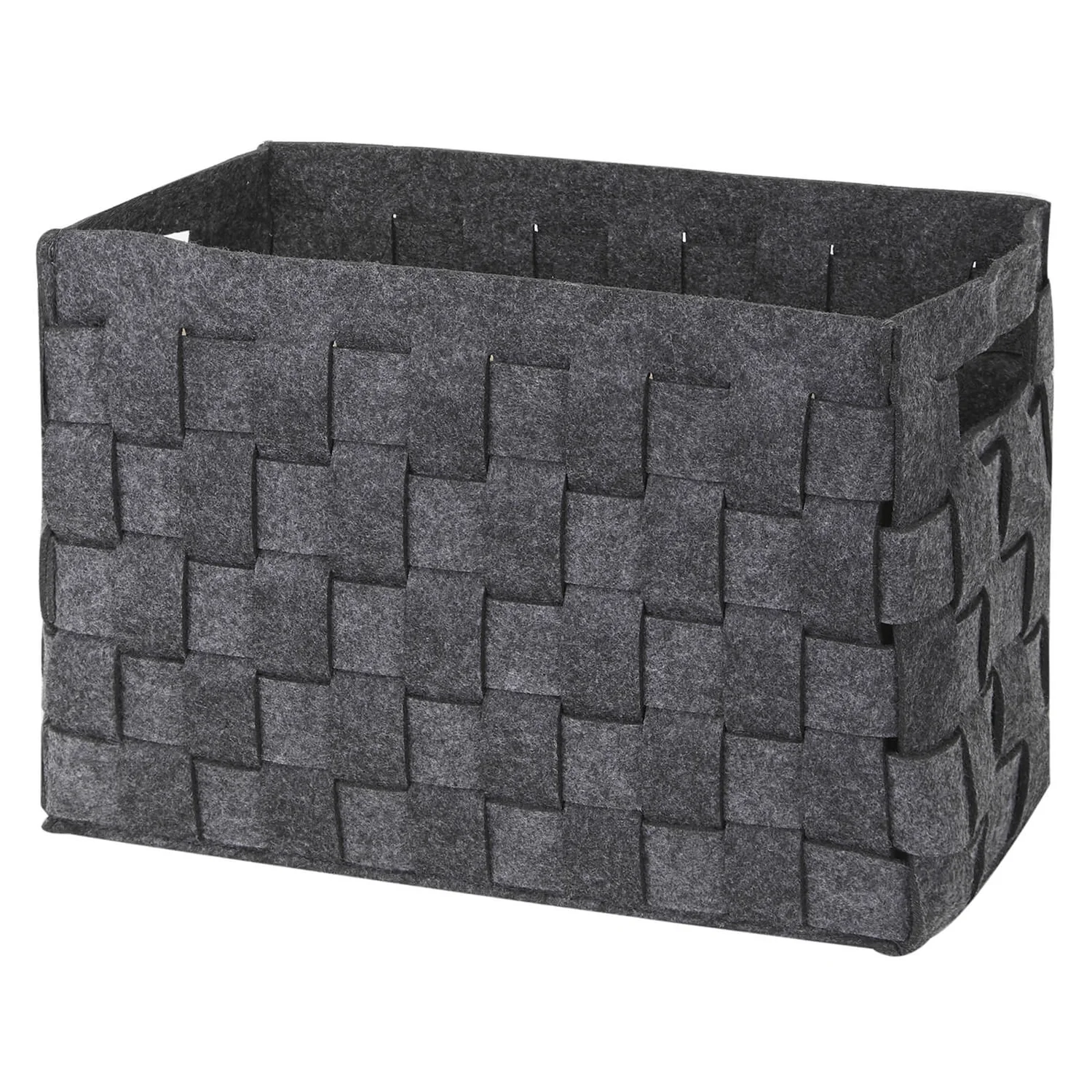 Medium Felt Storage Basket - Grey 1 Medium Felt Storage Basket - Grey