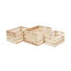 Natural Wooden Crates - Set Of 3