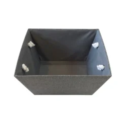 Grey Herringbone Large Storage Basket 5 Grey Herringbone Large Storage Basket -Storage Rack Store 12886446 1504857031366884