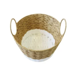 Round Natural White Paper Basket -Storage Rack Store 12886612 1664857031767954