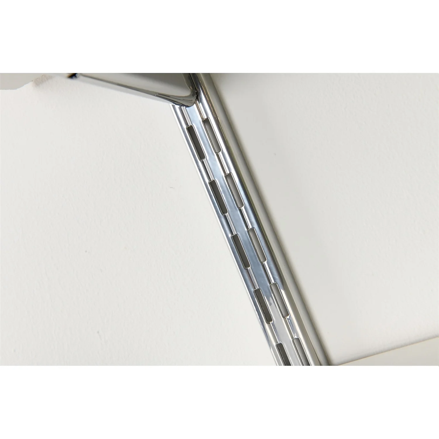 Twin Slot Shelving Kit - 1219mm Krome Twinslot And 120mm Brackets - Chrome Effect 1 Twin Slot Shelving Kit - 1219mm Krome Twinslot And 120mm Brackets - Chrome Effect