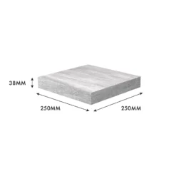 Flexi Storage Decorative Shelving Floating Shelf Grey Oak 250x38x250mm 7 Flexi Storage Decorative Shelving Floating Shelf Grey Oak 250x38x250mm -Storage Rack Store 12889892 4994976219095233