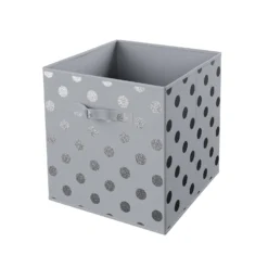 Storage Rack Store 43 Living Elements Compact Cube Foil Spot Insert - Grey & Silver