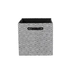 Clever Cube Patterned Fabric Insert - Black Jacquard -Storage Rack Store 12932948 1584900282553241