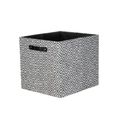 Storage Rack Store 17 Clever Cube Patterned Fabric Insert - Black Jacquard