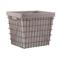 Storage Rack Store 7 Clever Cube Wire Insert Charcoal Storage Basket